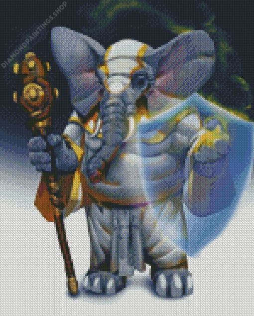 Loxodon DND Character Art diamond painting