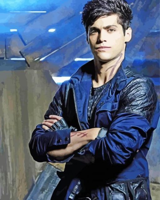 Matthew Daddario Alec Lightwood diamond painting