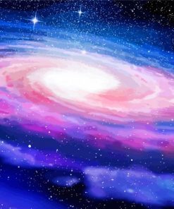 Milky Way Galaxy Illustration diamond painting