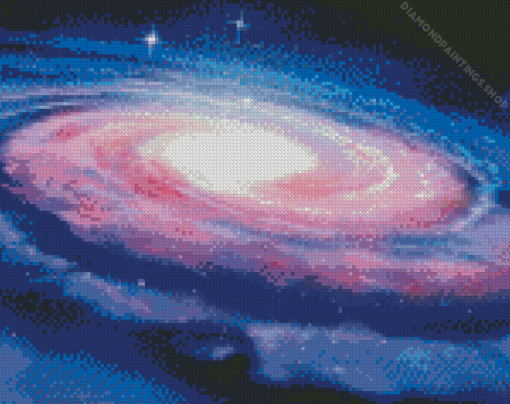 Milky Way Galaxy Illustration diamond painting