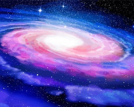 Milky Way Galaxy Illustration diamond painting