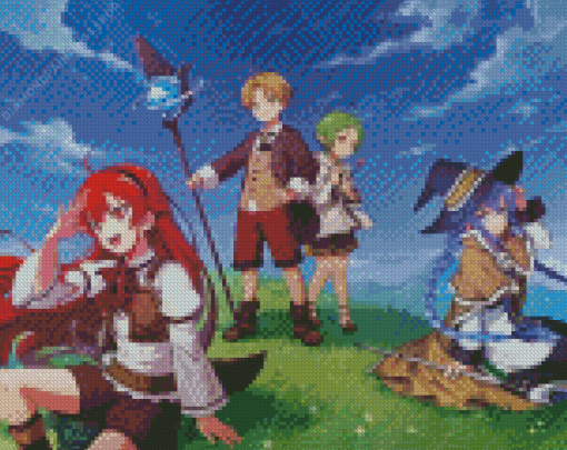 Mushoku Tensei Characters diamond painting