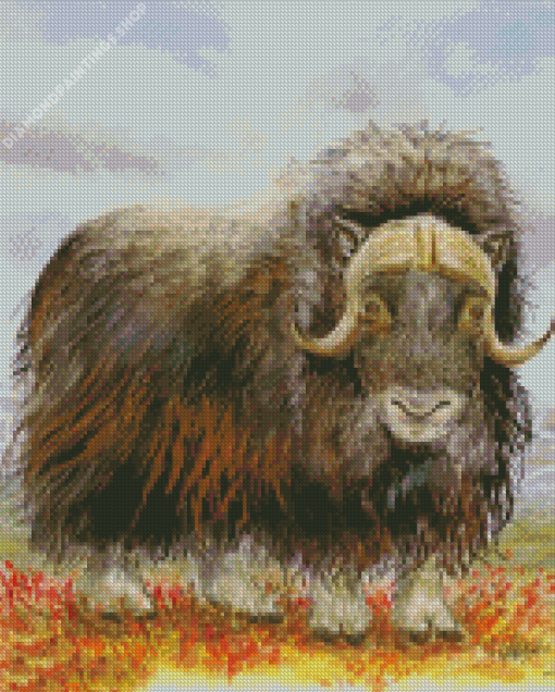 Musk Ox Art diamond painting