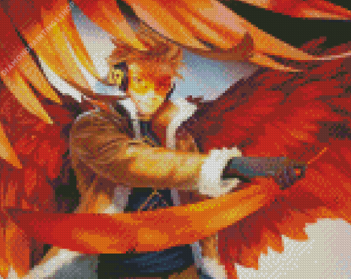 My Hero Academia Hawks Art diamond painting