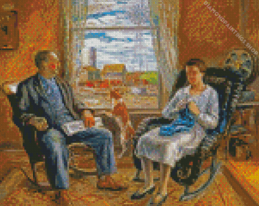 My Mother And Father John Steuart Curry diamond painting