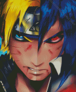 Naruto Vs Sasuke Art diamond painting