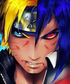 Naruto Vs Sasuke Art diamond painting