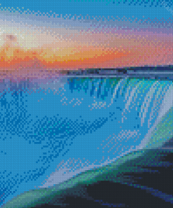 Niagra Falls At Sunrise diamond painting