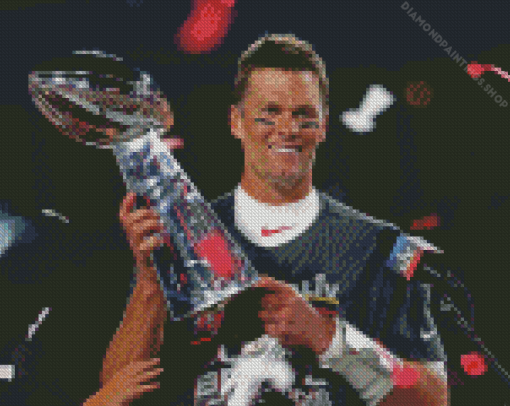 Patriots Tom Brady diamond painting