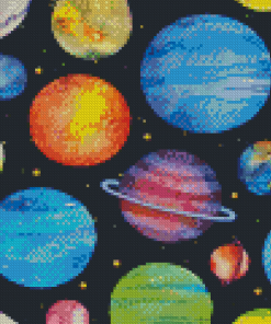 Planets And Stars diamond painting