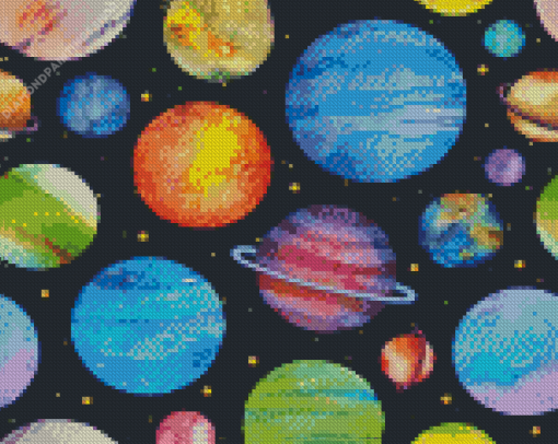 Planets And Stars diamond painting