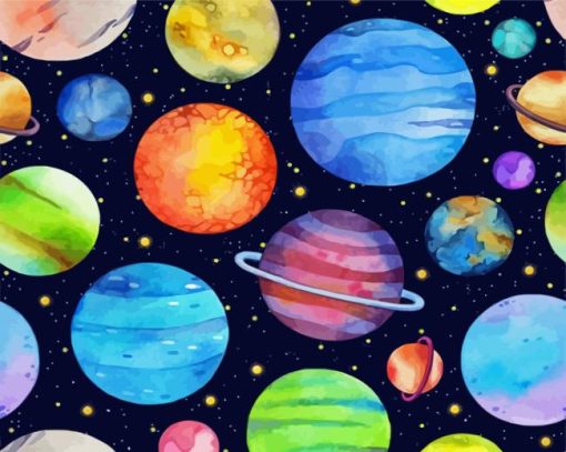 Planets And Stars diamond painting