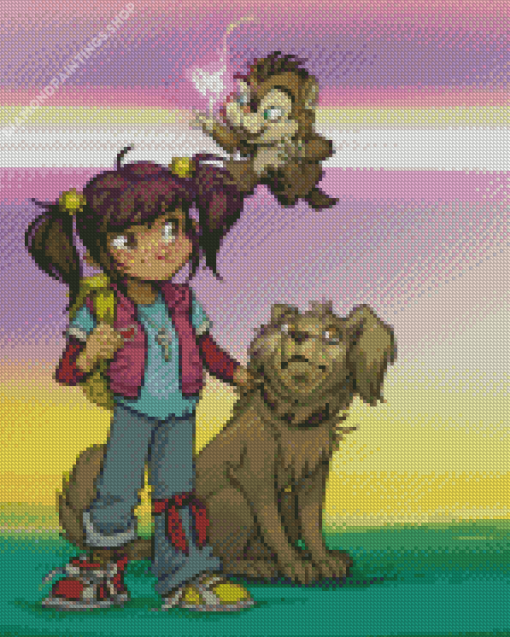 Punky Brewster Characters Art diamond painting