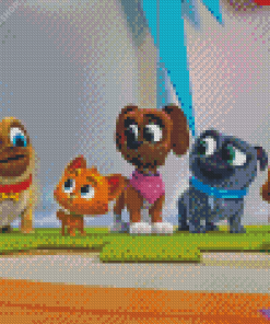 Puppy Pals Characters diamond painting