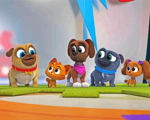 Puppy Pals Characters diamond painting