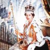 Queen Elizabeth With The Coronation Crown diamond painting