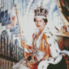 Queen Elizabeth With The Coronation Crown diamond painting