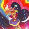 Rainbow Brite Moonglow diamond painting