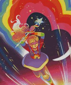 Rainbow Brite Moonglow diamond painting