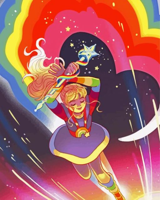 Rainbow Brite Moonglow diamond painting