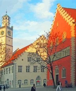 Ravensburg City Buildings diamond painting