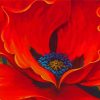 Simon Bull Red Flower diamond painting