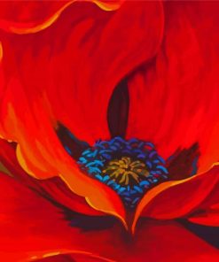 Simon Bull Red Flower diamond painting