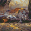 Sleepy Warthogs diamond painting