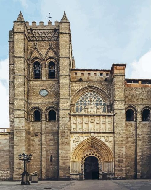 Spain Avila Cathedral diamond painting