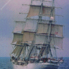 Square Rig ship diamond painting