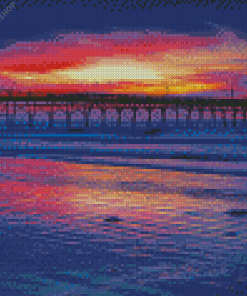 Sunset At Ocean Isle Beach diamond painting