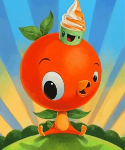 The Orange Bird diamond painting