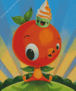 The Orange Bird diamond painting