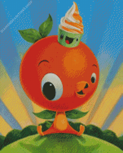 The Orange Bird diamond painting