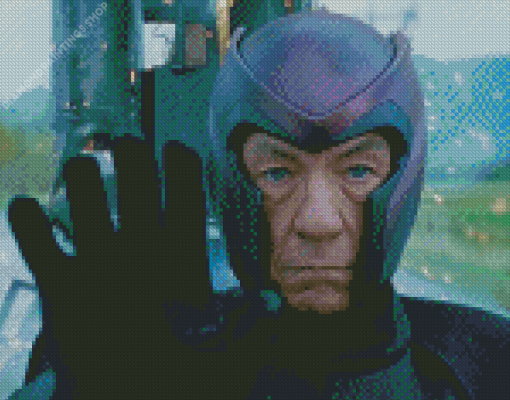 The Older Magneto Character diamond painting