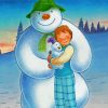 The Snowman And The Snowdog diamond painting