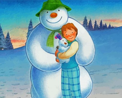 The Snowman And The Snowdog diamond painting