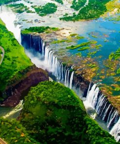 Victoria Waterfall Zambia diamond painting