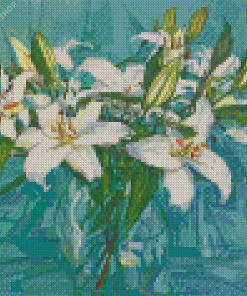 White Lilies Art diamond painting