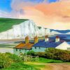 White Cliffs Of Dover Cottages diamond painting