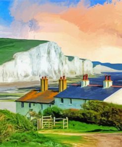 White Cliffs Of Dover Cottages diamond painting