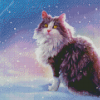 Winter Cat Art diamond painting