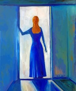 Woman In Doorway Art diamond painting
