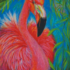 Aesthetic Abstract Flamingo diamond painting