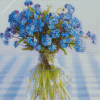 Aesthetic Blue Flowers In Jar diamond painting