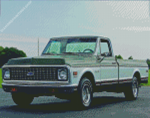 Aesthetic C10 Chevy Truck diamond painting