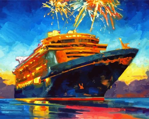 Aesthetic Cruise Liner diamond painting