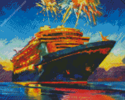 Aesthetic Cruise Liner diamond painting