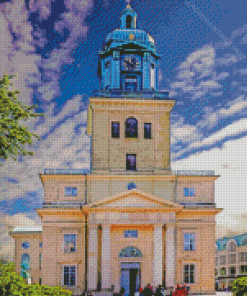 Aesthetic Gothenburg Cathedral Sweden diamond painting
