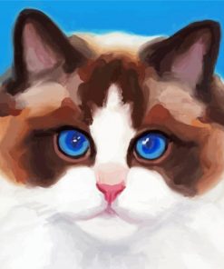 Aesthetic Ragdoll Cat diamond painting